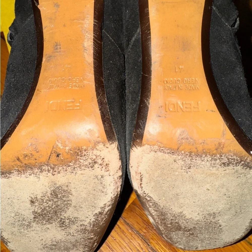 NOT FOR SALE  Studded Heel Suede Boots women’s size EU 41 (US 11) vtg